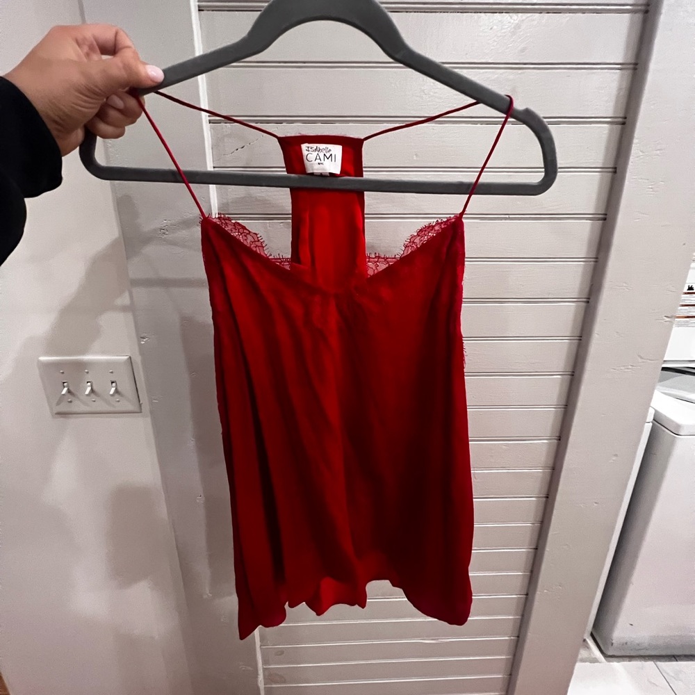 Red cami NYC top
